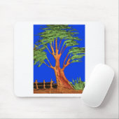 Have a Nice Day African  ECO Blue Sky Acacia Tree  マウスパッド (マウス)