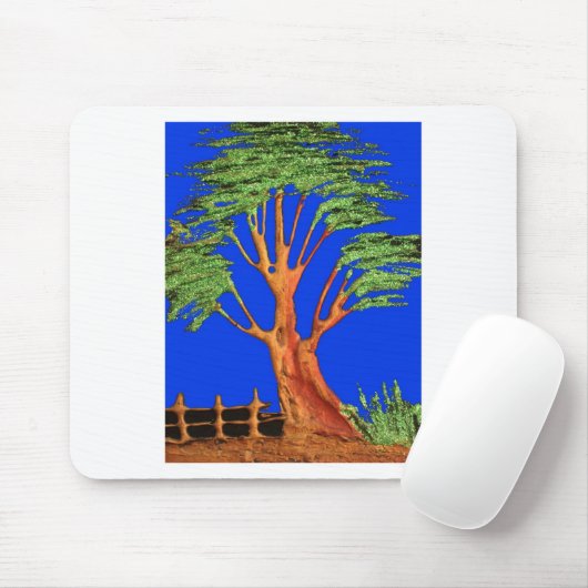 Have a Nice Day African ECO Blue Sky Acacia Tree マウスパッド (マウス)