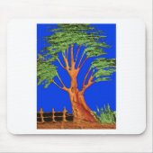 Have a Nice Day African ECO Blue Sky Acacia Tree マウスパッド (正面)