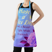 Have a Nice Day:  Better Night | Gratitude Pink Fl エプロン (インサイチュ)