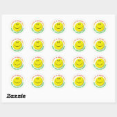 HAVE A NICE DAY, KEEP SMILING ALWAYS STICKER ラウンドシール (シート)