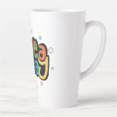 "Have a Nice Day" Retro Tall Latte Mug with Stars  カフェラテマグ (右)