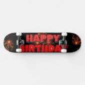 Have a Nice Day Skating! Happy Birthday スケートボード (横)