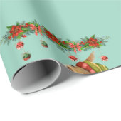 Have a Nutty Good Christmas Squirrel Holiday ラッピングペーパー (ロールコーナー)