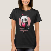 Have a Pandastic Day Cute Valentines Day Panda Hea Tシャツ (正面)