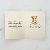 Have a Party with your Bears Day | Nov 16th カード (内部)