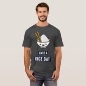 Have A Rice Day  Funny Japanese Food Pun Premium Tシャツ (正面フル)