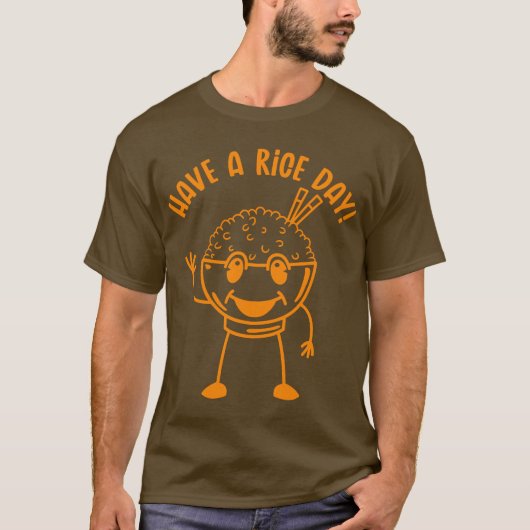 Have a Rice Day (Lineal) Tシャツ (正面)