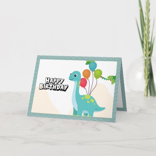 Have a 'roar' of a good time Birthday カード (正面)