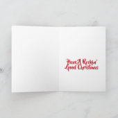 Have A Rockin' Good Christmas Folded Greeting Card カード (内部)