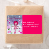 Have a Sweet Christmas :: Pink Cookie Poser Girl ラベル (インサイチュ)