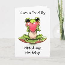 Have a Toad-ily Ribbot-ing Birthday