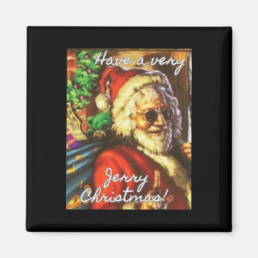 Have A Very Jerry Christmas Garcia Santa Holiday  マグネット (正面)