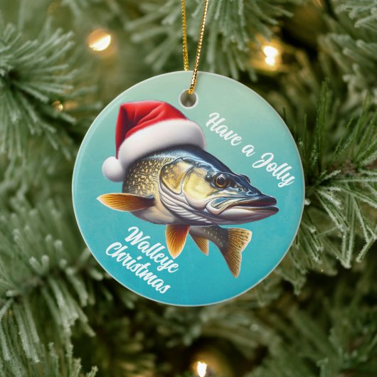 「Have a Walleye すてき Christmas」セラミックオーナメント セラミックオーナメント (ツリー)