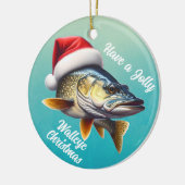 「Have a Walleye すてき Christmas」セラミックオーナメント セラミックオーナメント (左)