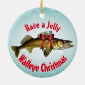 「Have a Walleye すてき Crismas」セラミックオーナメント セラミックオーナメント (裏面)