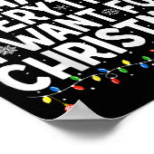 Have Everything I Want For Christmas Couple Pajama ポスター (角)