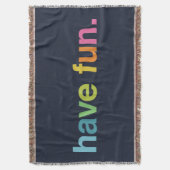 Have fun スローブランケット (正面縦)