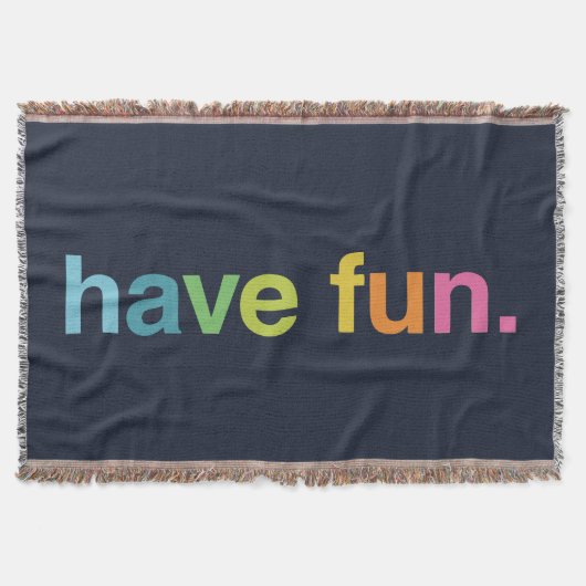 Have fun スローブランケット (正面)