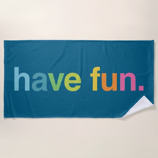 Have fun ビーチタオル (正面)
