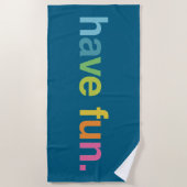Have fun ビーチタオル (正面)