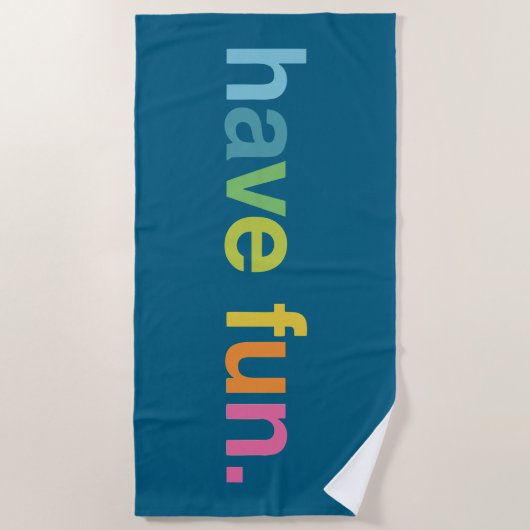 Have fun ビーチタオル (正面)