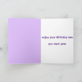 Have Fun Golden Retriever Folded Greeting Card カード (内部)