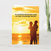 Have fun on your honeymoon. カード (裏面)