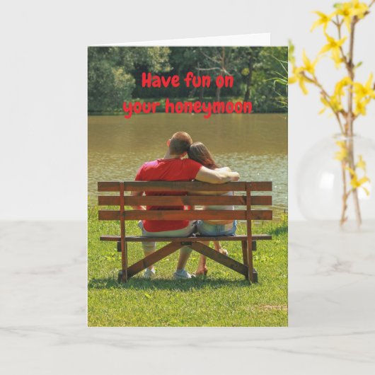 Have fun on your honeymoon. カード (黄色い花)