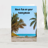 Have fun on your honeymoon. カード (正面)