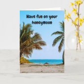 Have fun on your honeymoon. カード (黄色い花)