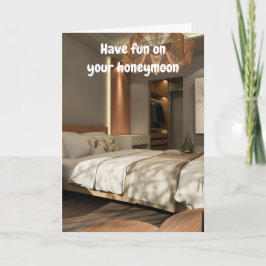 Have fun on your honeymoon. カード