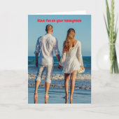 Have fun on your honeymoon. カード (正面)