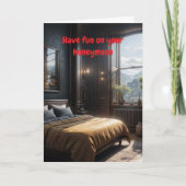 Have fun on your honeymoon. カード (正面)