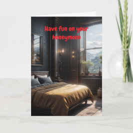 Have fun on your honeymoon. カード