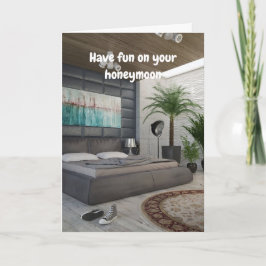 Have fun on your honeymoon. カード