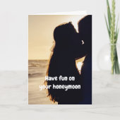 Have fun on your honeymoon. カード (正面)
