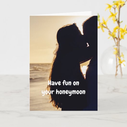 Have fun on your honeymoon. カード (黄色い花)