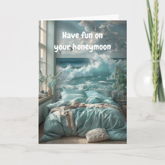 Have fun on your honeymoon. カード (正面)