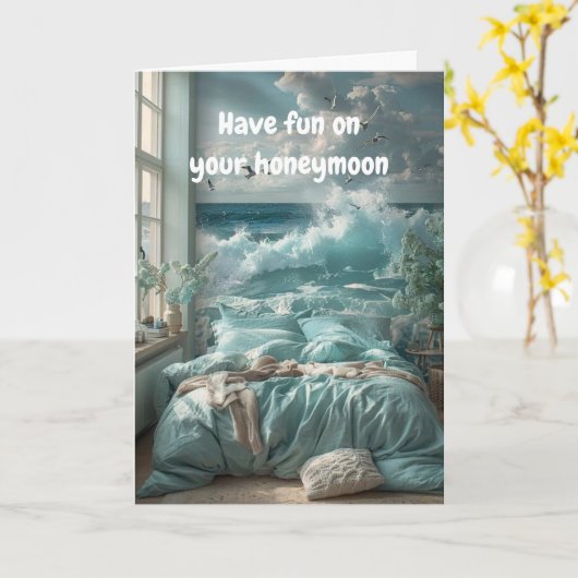 Have fun on your honeymoon. カード (黄色い花)