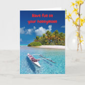 Have fun on your honeymoon. カード (黄色い花)