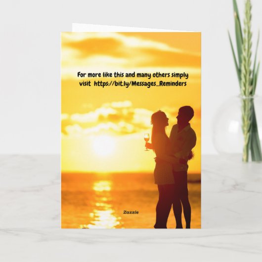 Have fun on your honeymoon. カード (裏面)