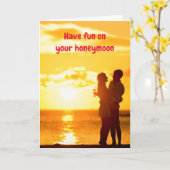 Have fun on your honeymoon. カード (黄色い花)