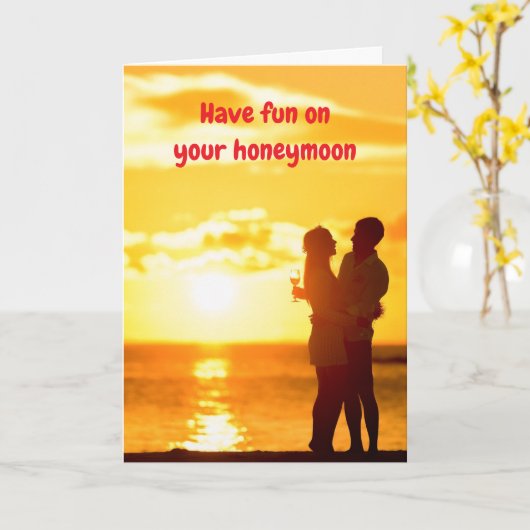Have fun on your honeymoon. カード (黄色い花)