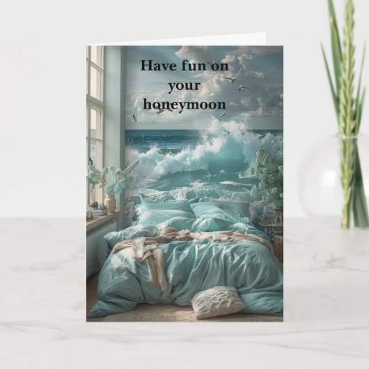 Have fun on your honeymoon. カード (正面)