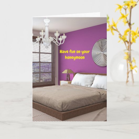 Have fun on your honeymoon. カード (黄色い花)