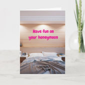 Have fun on your honeymoon. カード (正面)