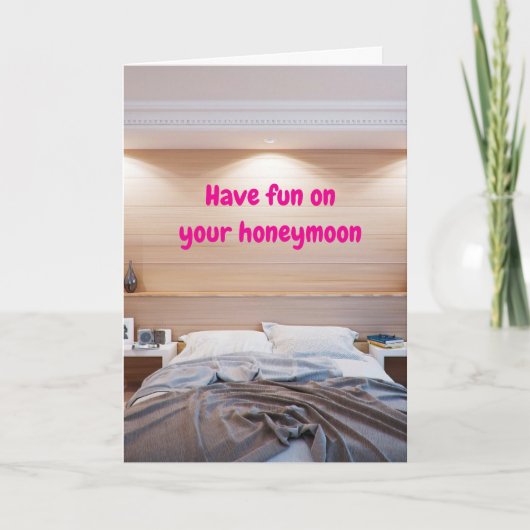 Have fun on your honeymoon. カード (正面)