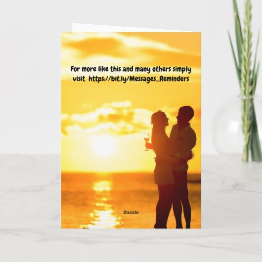 Have fun on your honeymoon. カード (裏面)