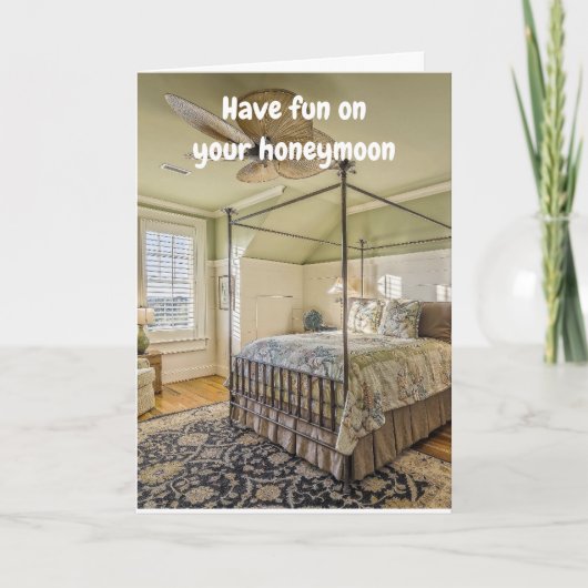 Have fun on your honeymoon. カード (正面)